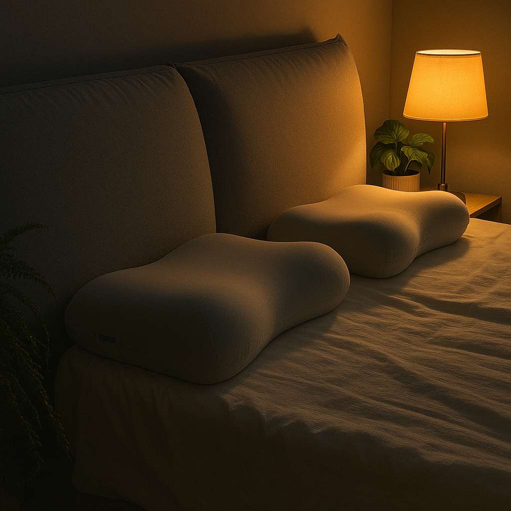 BUY ONE GET ONE FREE - Reikū – YORU Anti Sweat Pillow – ICY - Fits for side/back/stomach sleeper – Temperature Adaptive Memory Foam -60x38x12cm