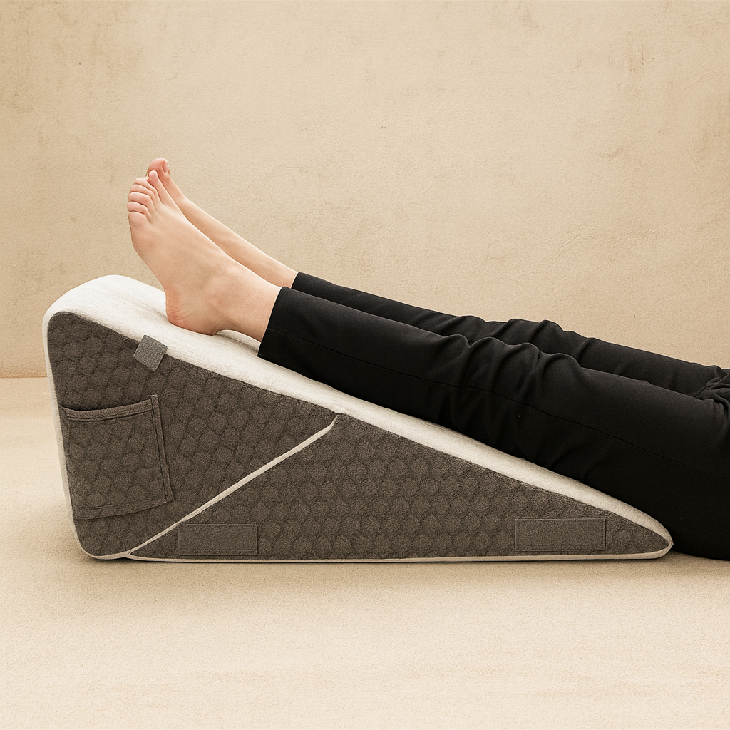 Bundle Offer: Save €210 + Free Pillow and Pillowcase - Shisei – YORU Adjustable Wedge Pillow – Acid Reflux/Back Pain Relief – Anti Snoring - High Density/Orthopedic/Responsive Viscoelastic Memory Foam - 3 Piece Triangular Set - 55x55x31cm