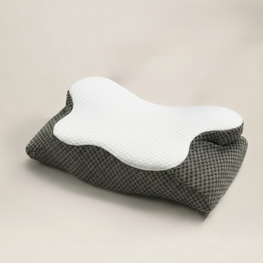 BUY ONE GET ONE FREE - Itamikei – YORU Jaw/TMJ Relief Pillow - Teeth grinding/Clenching/Jaw thrusting/Bruxism - Back/Side/Stomach Sleeper - Pressure Distributing Memory Foam - Anti-Sweat - 60x30x13cm