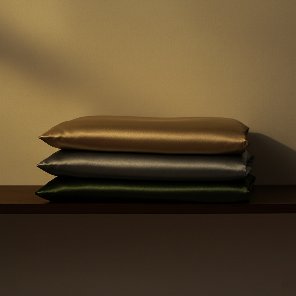 Tsukikage - YORU's Silk Pillowcase - Pure Mulberry Natural Silk - Cooling & Anti-Sweat - Prevention Hair Loss - Reduction Skin Wrinkle - 78x48cm