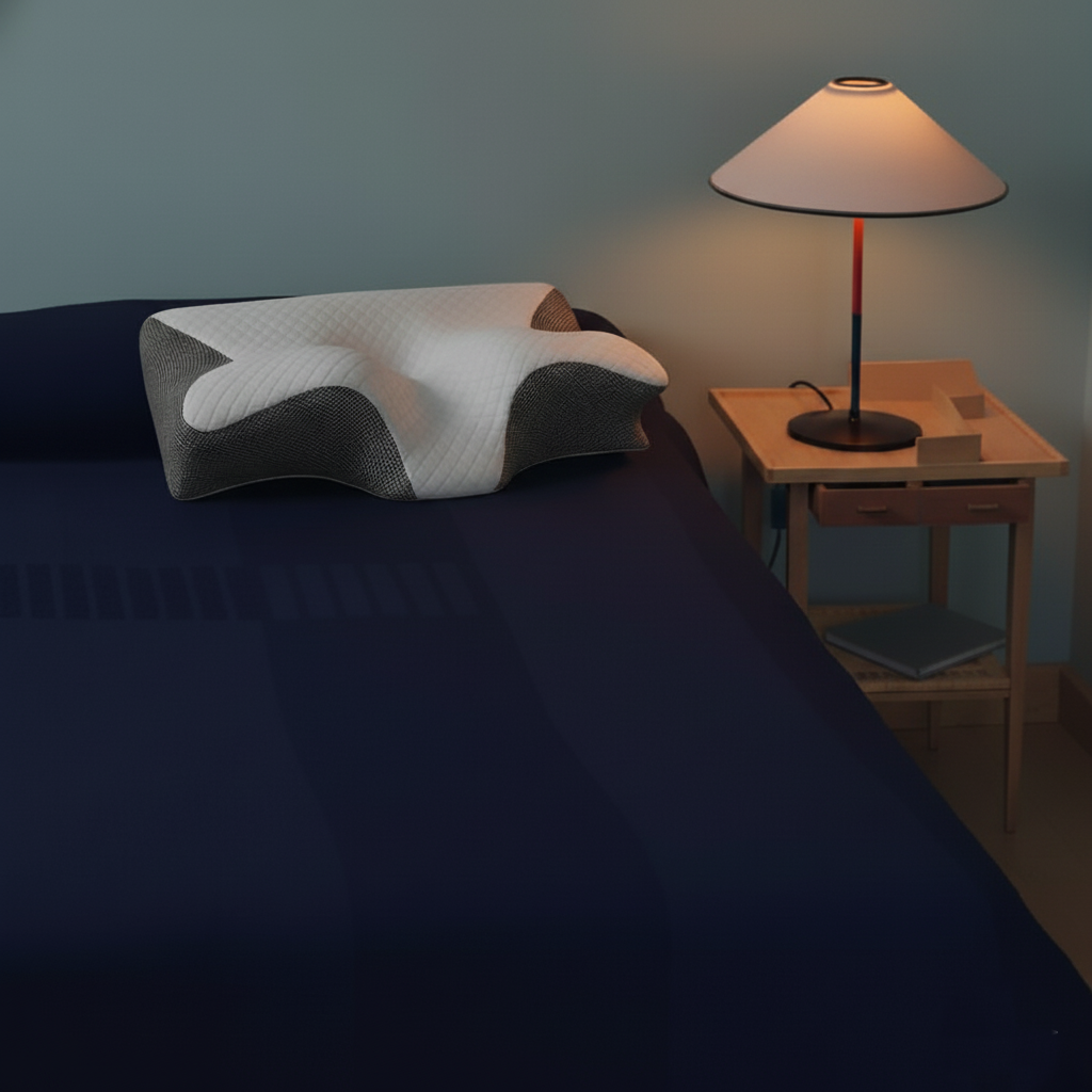 BUY ONE GET ONE FREE - Kokyū - YORU Anti Snoring Pillow - Fitting back/side/stomach sleeper - Elevated Contour Memory Foam - Anti-Sweat - 60x40x12cm